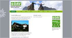 Desktop Screenshot of alpenverein-weserland.de