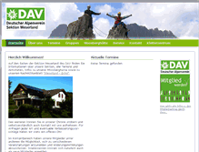 Tablet Screenshot of alpenverein-weserland.de